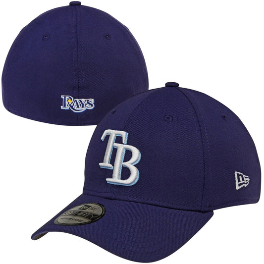 Men's Tampa Bay Rays New Era Navy MLB Team Classic 39THIRTY Flex Hat - Pro Jersey Sports