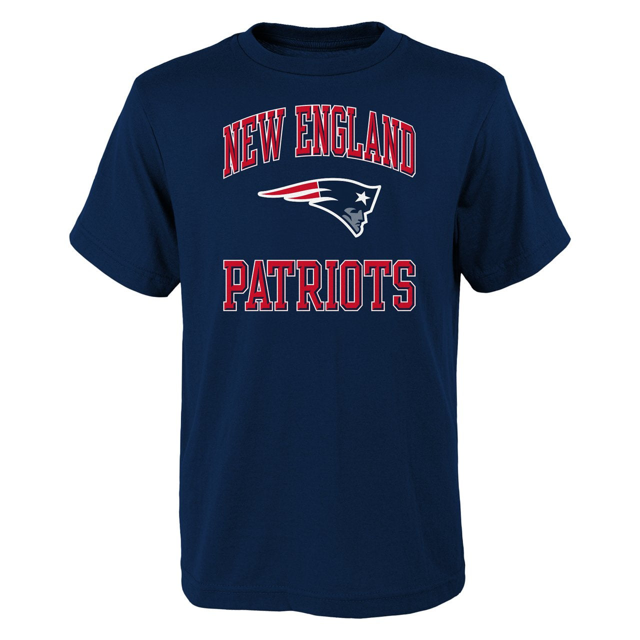 Youth New England Patriots Navy Ovation Short Sleeve Tee - Pro Jersey Sports