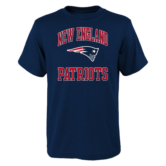 Youth New England Patriots Navy Ovation Short Sleeve Tee - Pro Jersey Sports