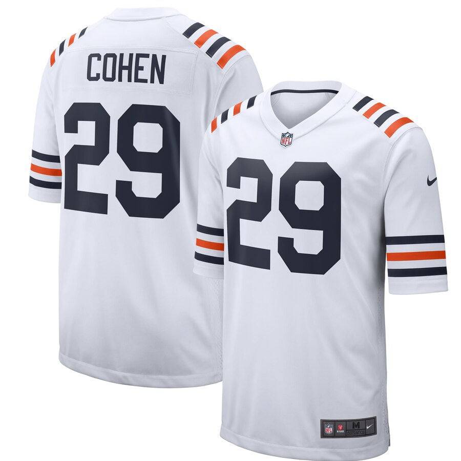 Men's Chicago Bears Tarik Cohen Nike White Alternate Classic Game Jersey - Pro Jersey Sports