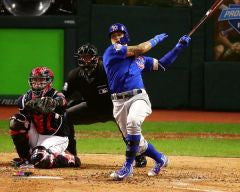 Chicago Cubs Javier Baez 2016 World Series Home Run Photo - Pro Jersey Sports