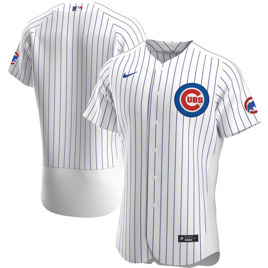 Men's Chicago Cubs Nike White Home Authentic Official Team Jersey - Pro Jersey Sports