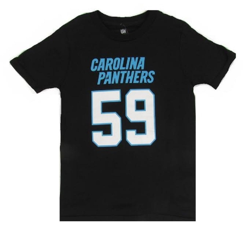 Luke Kuechly Carolina Panthers Youth Mainliner Name and Number T-Shirt - Pro Jersey Sports