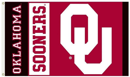 NCAA College Oklahoma Sooners 3 X 5 Foot Flag with Grommets