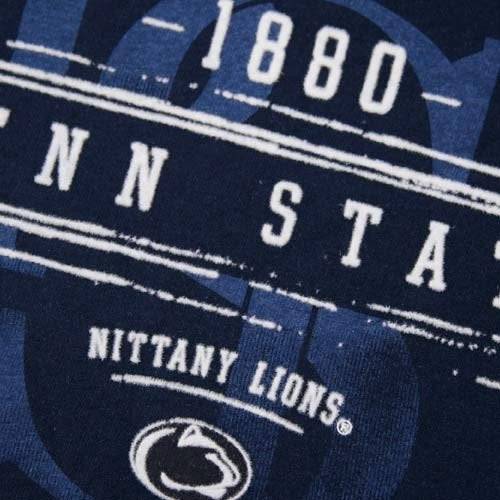 NIKE Penn State Nittany Lions Navy Blue Banner Year Vintage T-shirt - Pro Jersey Sports