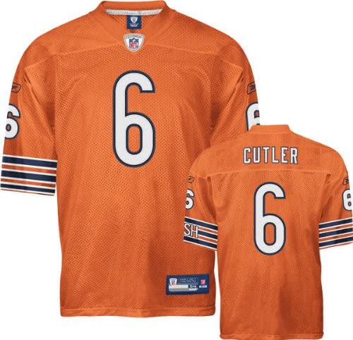 Chicago Bears Reebok Jay Cutler Jersey Authentic Orange Jersey