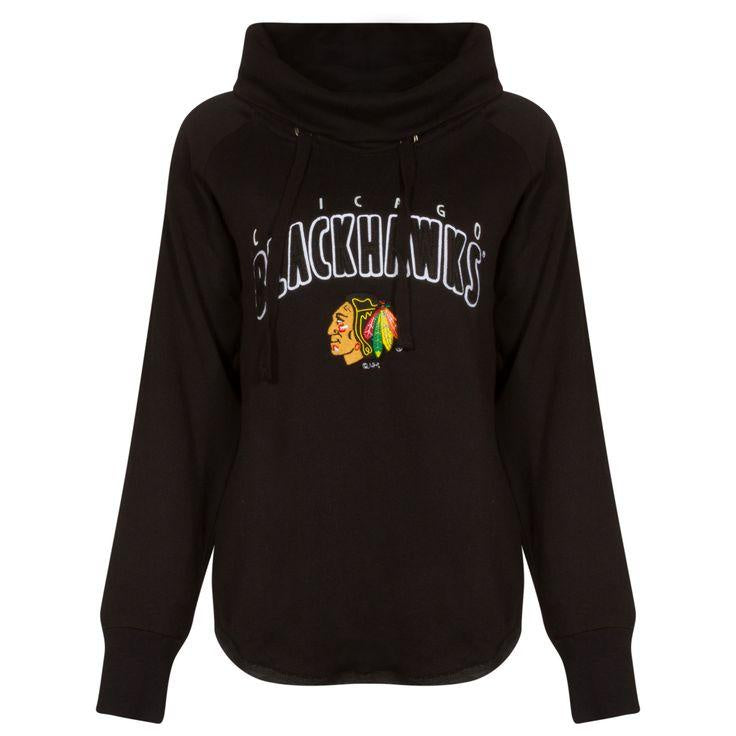 Womens Chicago Blackhawks Funnel Neck Hood Sweatshirt - Pro Jersey Sports