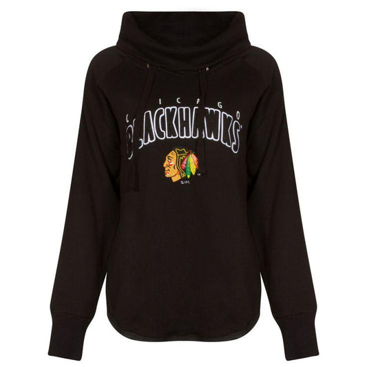 Womens Chicago Blackhawks Funnel Neck Hood Sweatshirt - Pro Jersey Sports