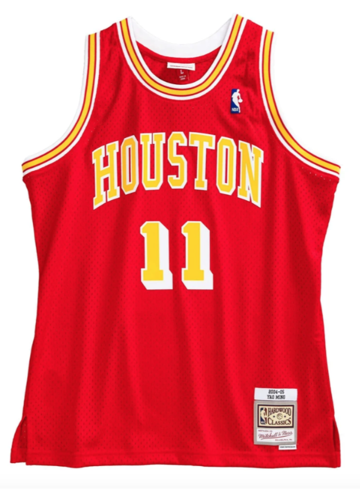 Men’s Yao Ming Houston Rockets 2004-05 Red Swingman Replica Jersey By Mitchell & Ness - Pro Jersey Sports