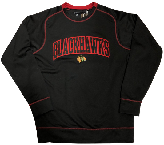 Chicago Blackhawks Volt Wordmark Fleece Sweatshirt By Antigua - Pro Jersey Sports