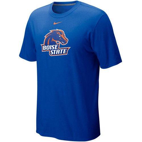 NIKE Boise State Broncos Classic Logo T-shirt - Royal Blue - Pro Jersey Sports
