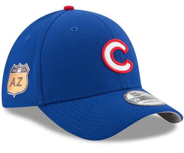 Men's Chicago Cubs New Era Royal 2017 Spring Training Diamond Era 39THIRTY Flex Hat - Pro Jersey Sports