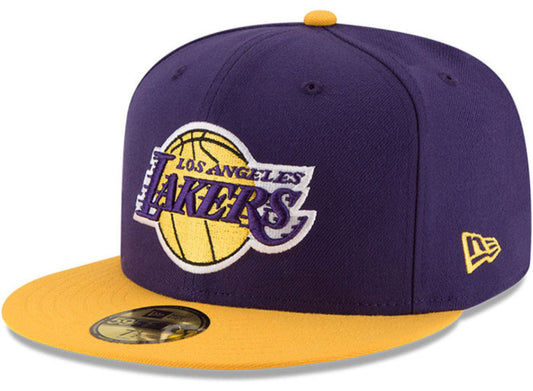 New Era Los Angeles Lakers Mens Purple 2T 59FIFTY Fitted Hat - Pro Jersey Sports
