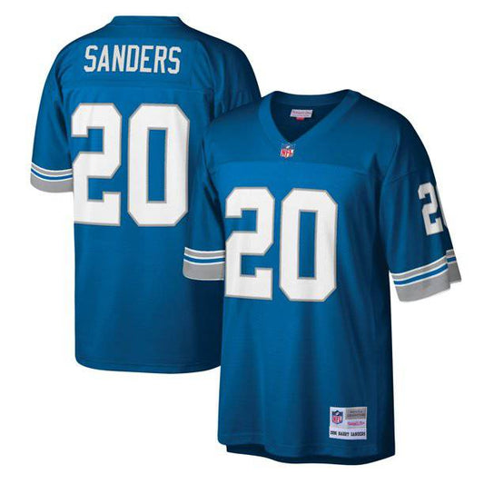 Mens Detroit Lions Barry Sanders Mitchell & Ness Honolulu Blue Legacy Replica Jersey - Pro Jersey Sports
