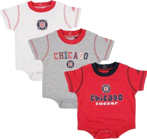 adidas Chicago Fire Infant Creeper 3 Pack - Pro Jersey Sports