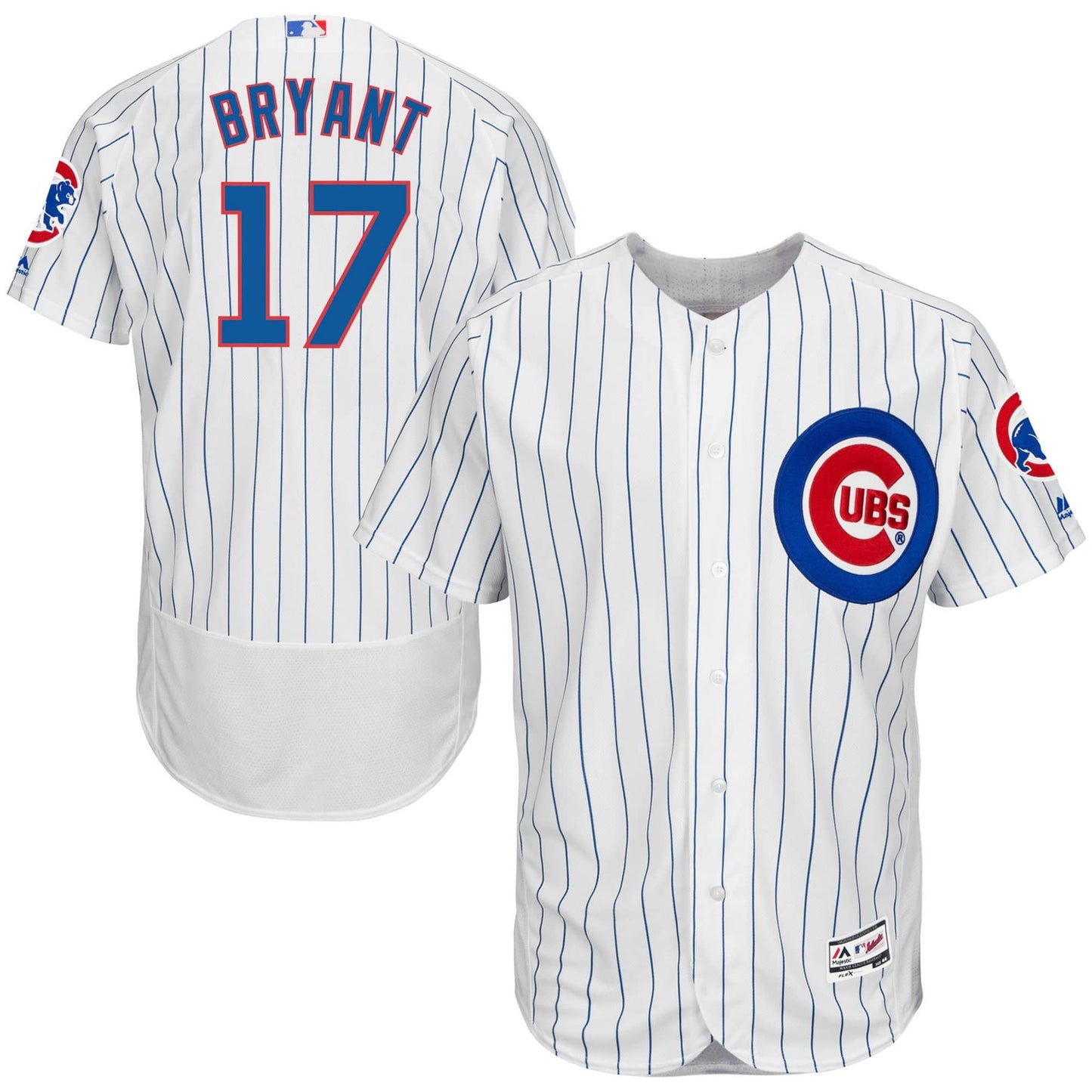 Men's Chicago Cubs Kris Bryant Majestic Home White/Royal Flex Base Authentic Collection Player Jersey - Pro Jersey Sports