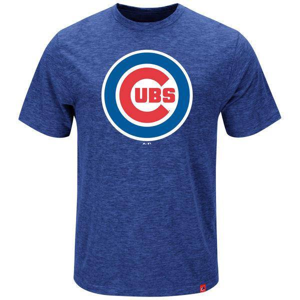 Men's Chicago Cubs Royal Mental Metal Heather T-Shirt - Pro Jersey Sports