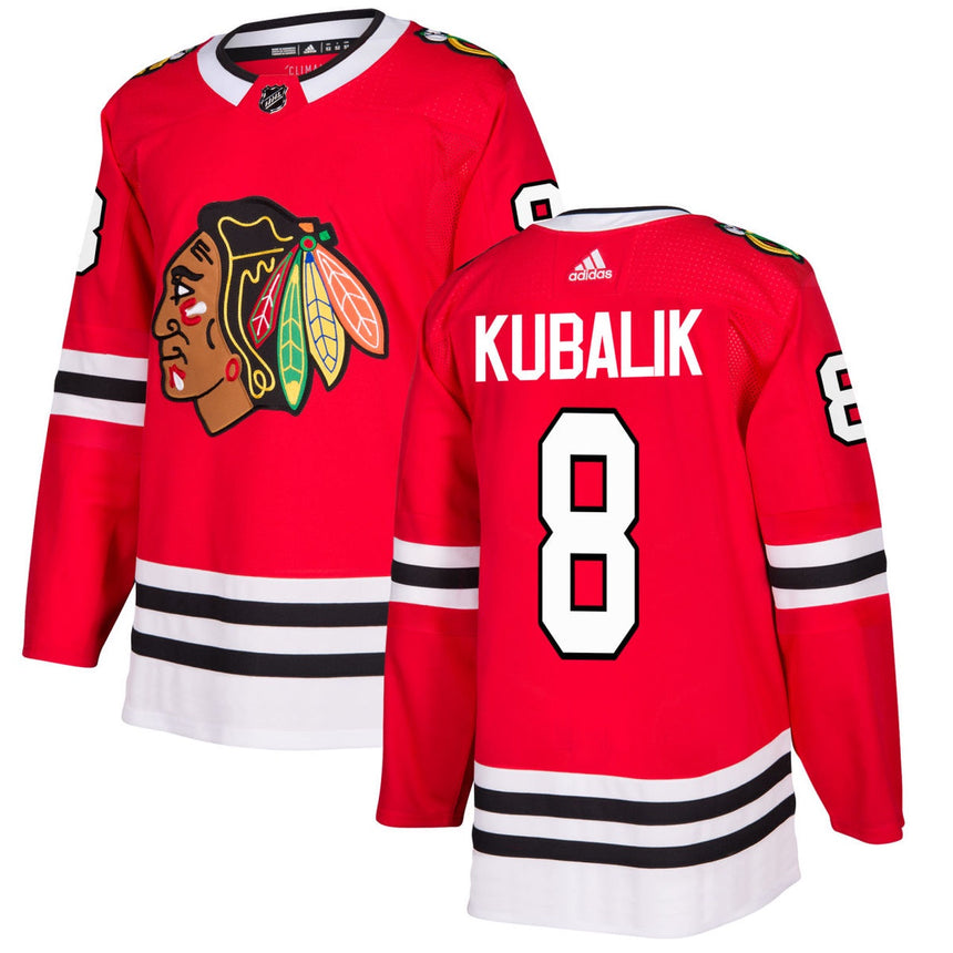 Dominik Kubalik Chicago Blackhawks Red Home Authentic Jersey by Adidas - Pro Jersey Sports