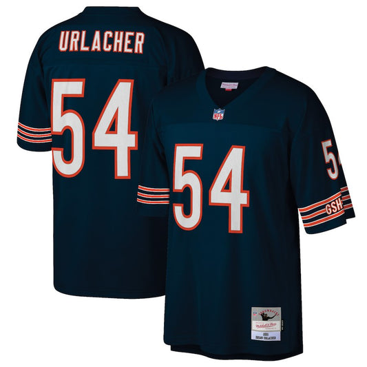 Men's Chicago Bears Brian Urlacher Mitchell & Ness Navy 2001 Retired Player Replica Jersey