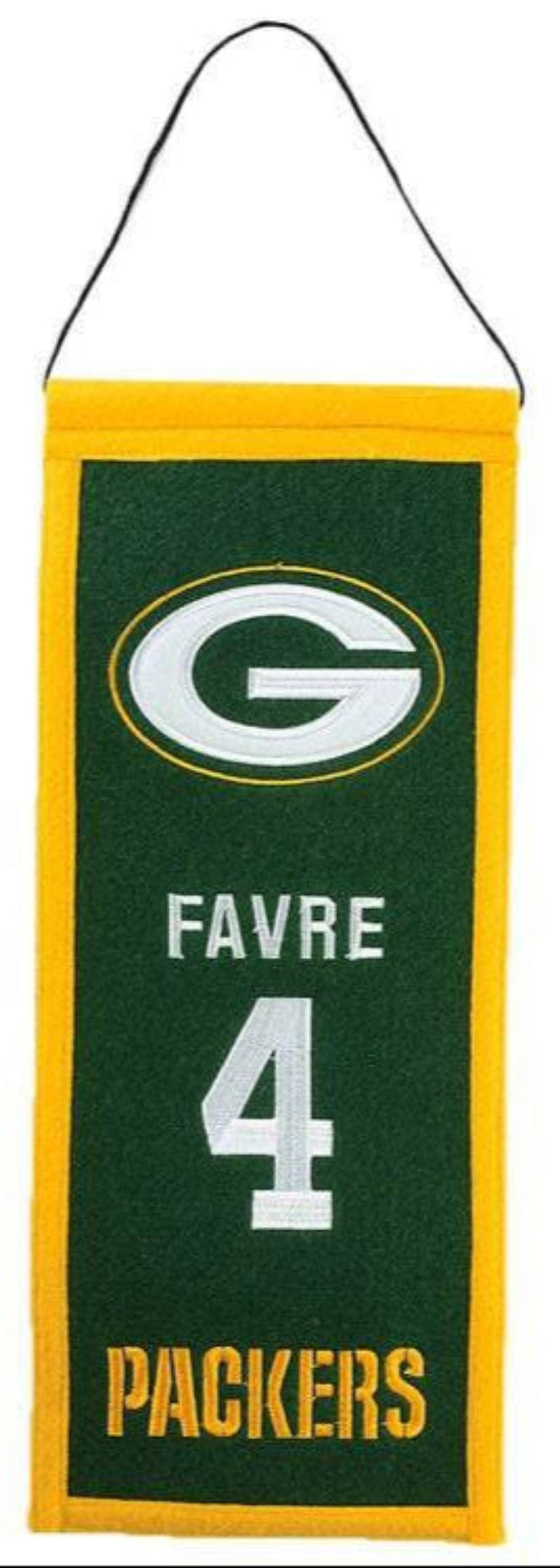 Brett Favre Green Bay Packers Legacy Banner By Winning Streak - Pro Jersey Sports