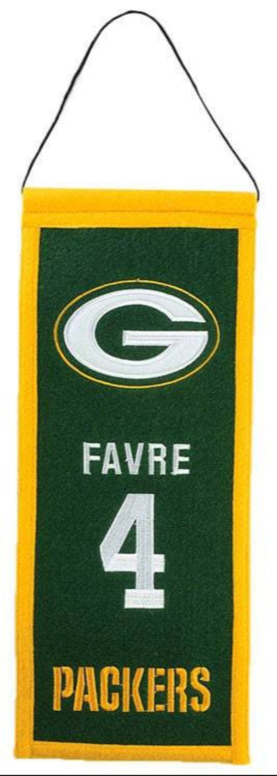 Brett Favre Green Bay Packers Legacy Banner By Winning Streak - Pro Jersey Sports