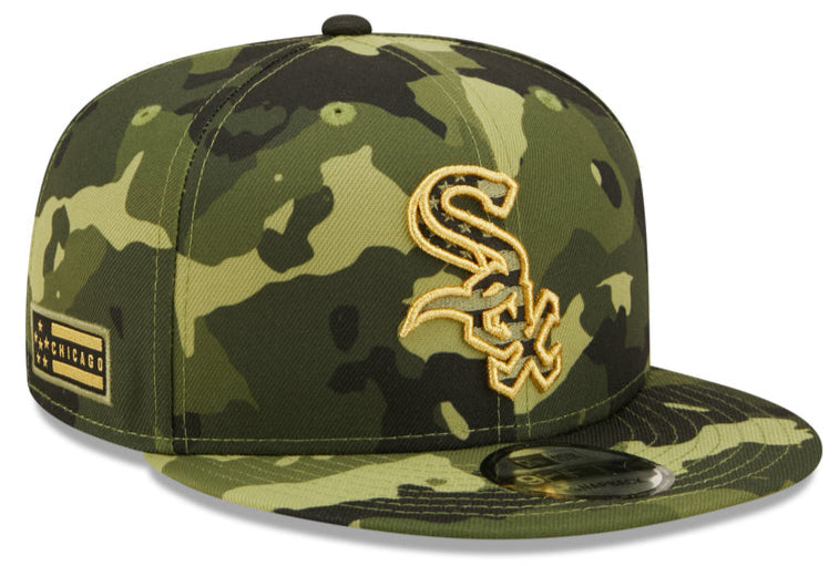 Men's Chicago White Sox New Era 2022 Armed Forces Day Camo 9FIFTY Snapback Adjustable Hat - Pro Jersey Sports