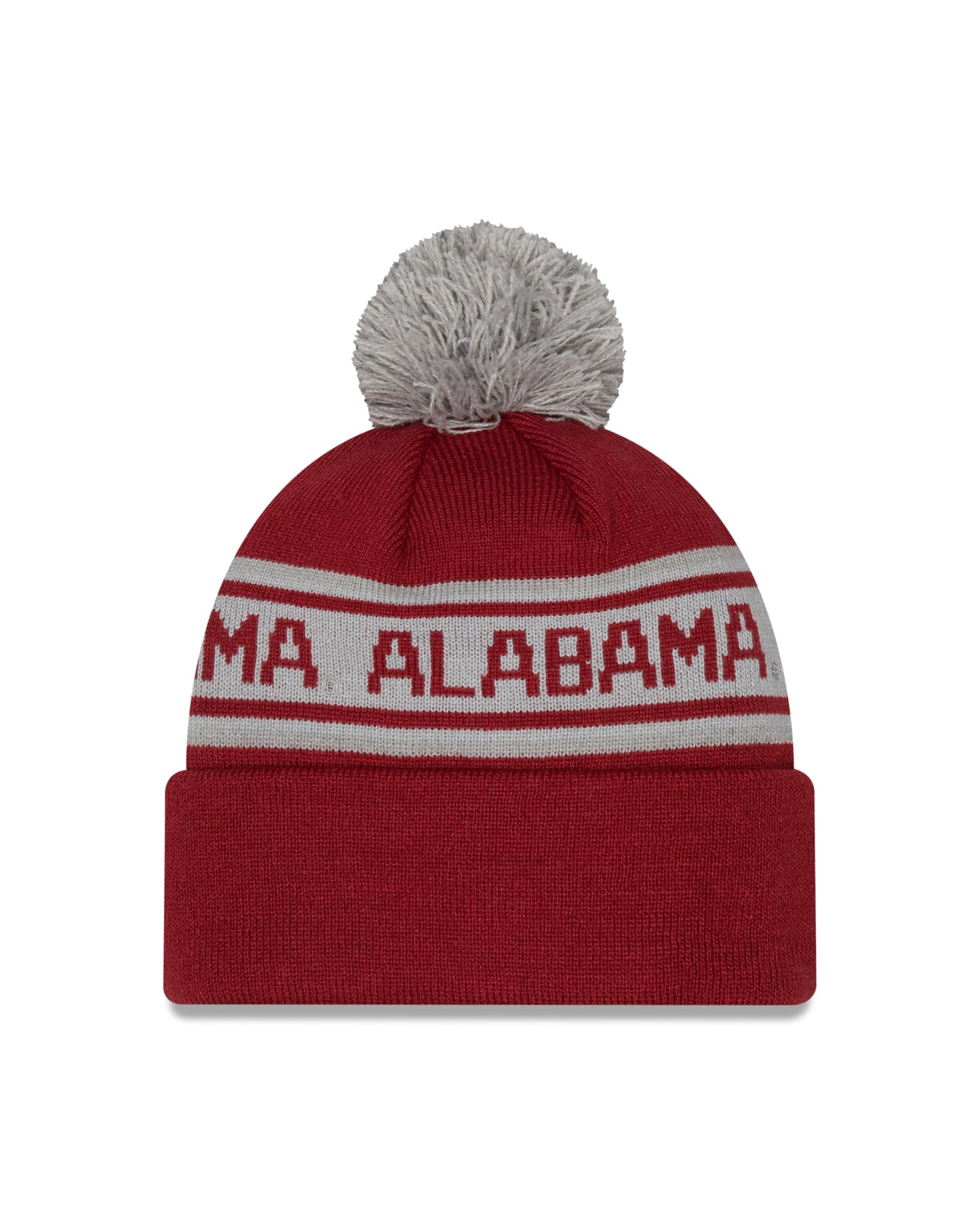 Alabama Crimson Tide NCAA New Era Crimson Repeat Cuffed Pom Knit Hat - Pro Jersey Sports