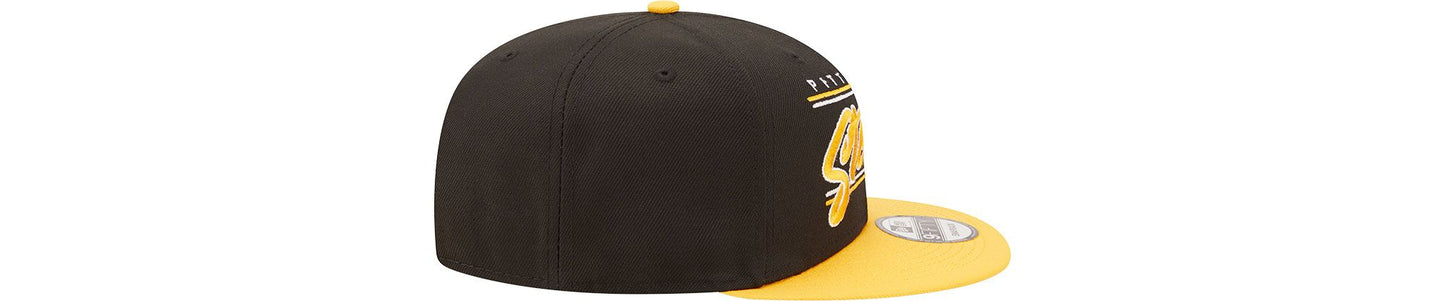 Pittsburgh Steelers New Era Team Script 2 Tone 9FIFTY Snapback Hat