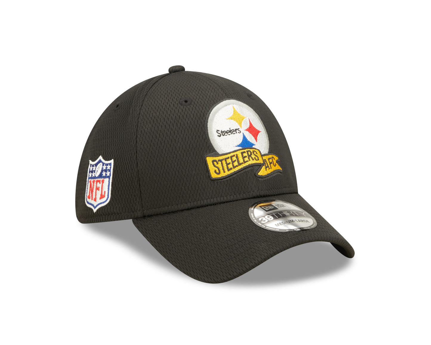 Men's Pittsburgh Steelers New Era Black 2022 Sideline Coaches 39THIRTY Flex Hat - Pro Jersey Sports