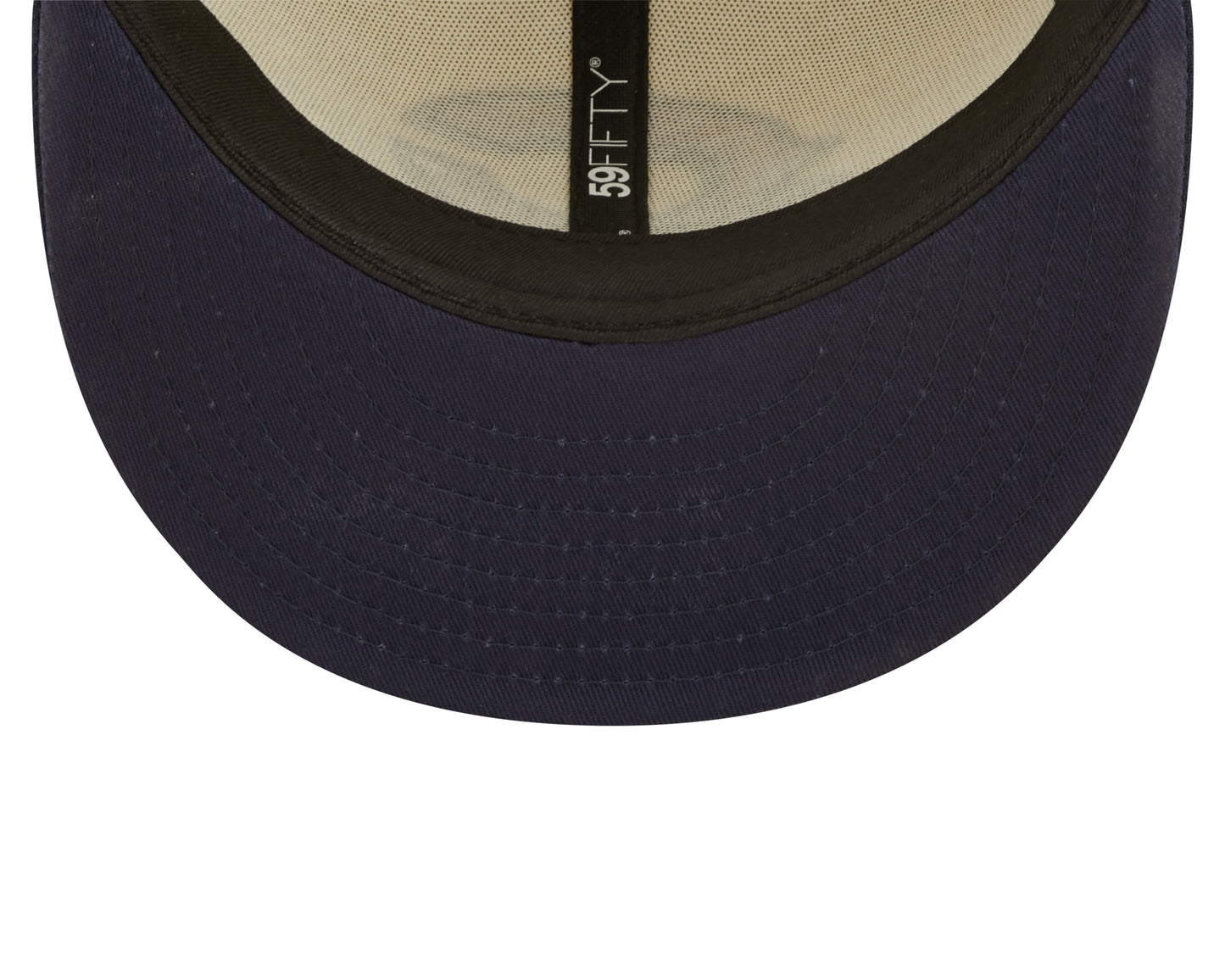 Chicago Bears 2022 Sideline Primary Logo 2 Tone Cream/Navy New Era 59FIFTY Fitted Hat - Pro Jersey Sports