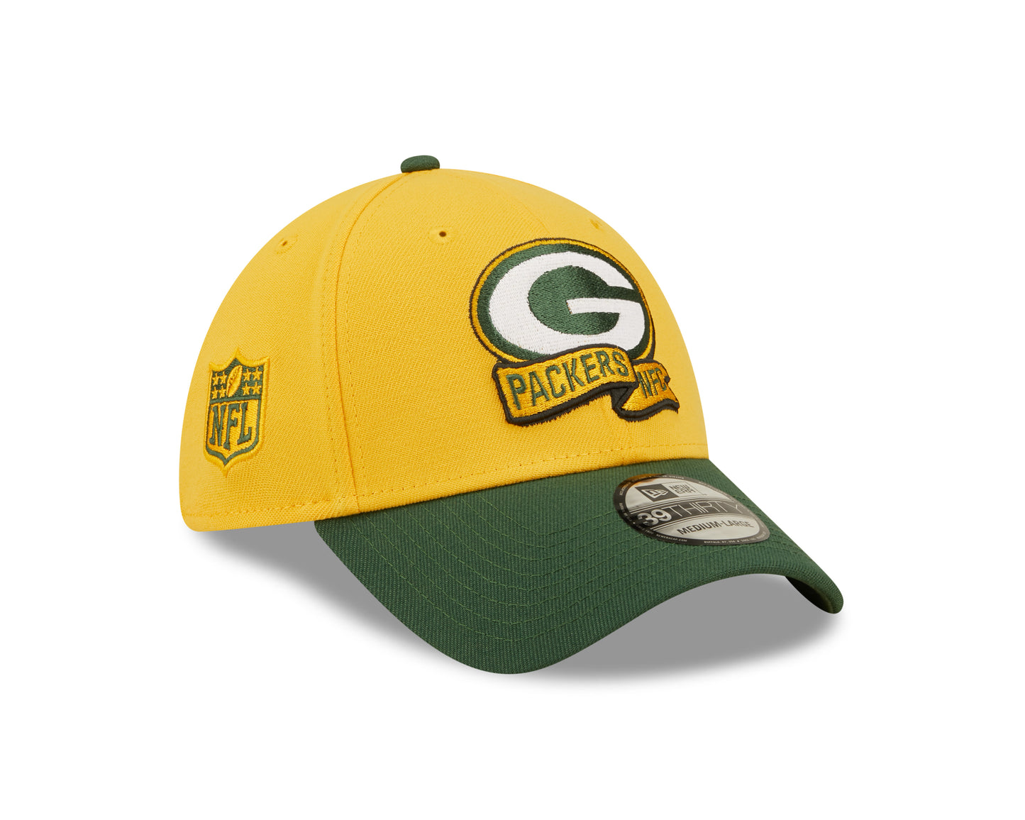 Men's Green Bay Packers New Era Yellow/Green 2022 Sideline 39THIRTY Flex Hat - Pro Jersey Sports