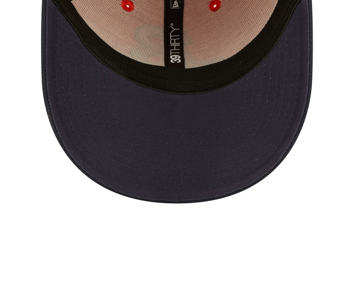 Men's Chicago Bears "B" Logo New Era Orange/Navy 2022 Sideline 39THIRTY Flex Hat - Pro Jersey Sports