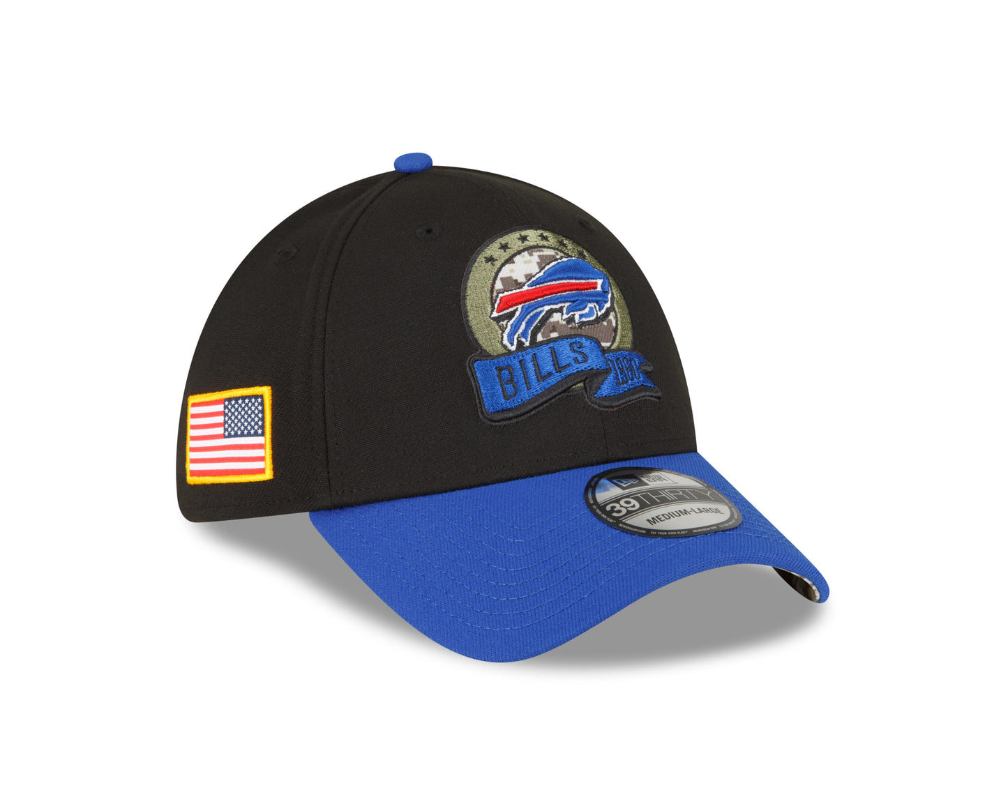 Men's Buffalo Bills New Era Black 2022 Salute to Service 39THIRTY Flex Hat - Pro Jersey Sports