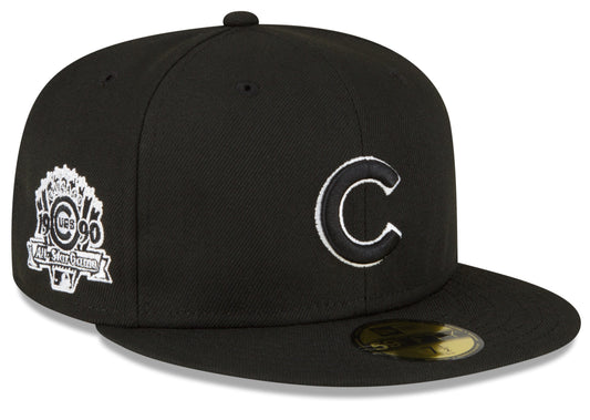 Chicago Cubs 1990 All Star Game Black New Era 59Fifty Fitted Hat - Pro Jersey Sports