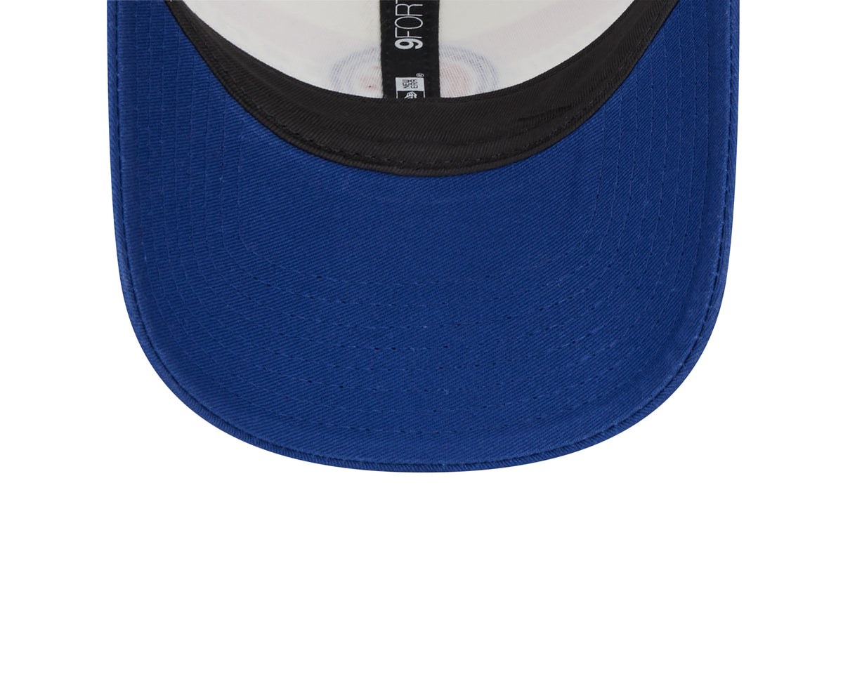 Chicago Cubs Cooperstown Collection Team Stripes New Era Trucker 9FORTY Adjustable Snapback Hat - Pro Jersey Sports