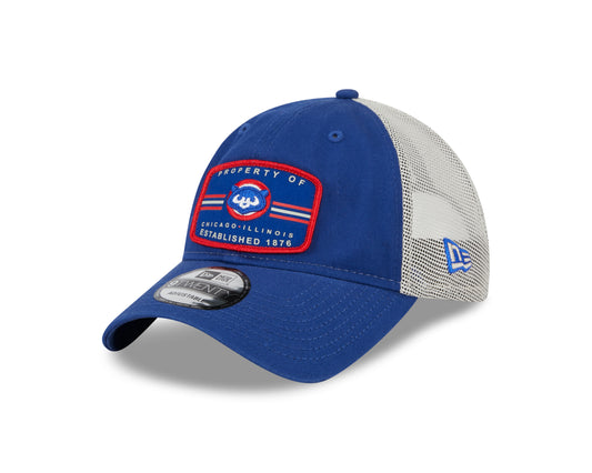 Men's Chicago Cubs Cooperstown Royal Property 9TWENTY Adjustable Mesh Hat By New Era