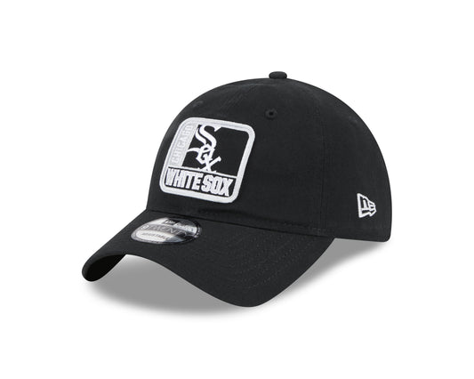 Chicago White Sox New Era Logo Mix 9TWENTY Adjustable Hat - Black