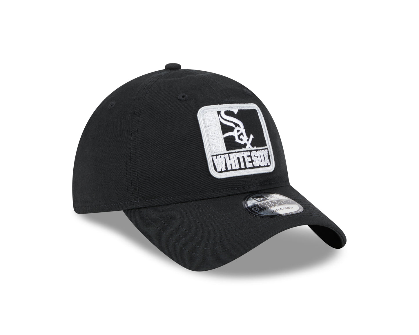 Chicago White Sox New Era Logo Mix 9TWENTY Adjustable Hat - Black