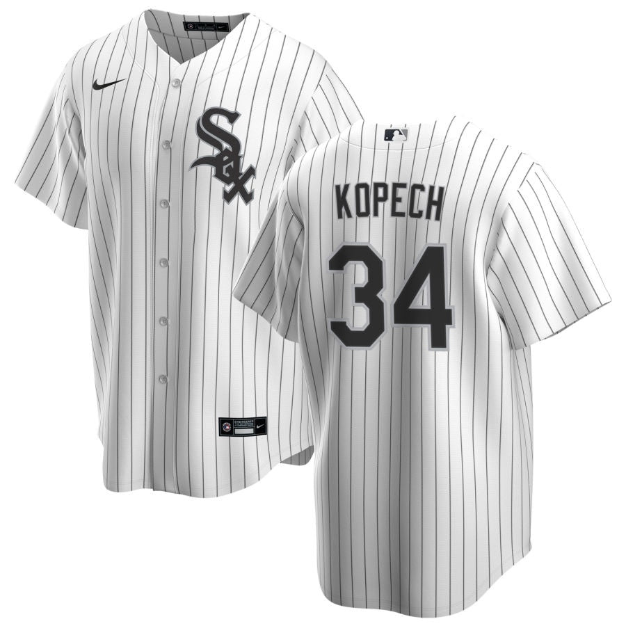 NIKE Men's Michael Kopech Chicago White Sox White Home Premium Stitch Replica Jersey - Pro Jersey Sports
