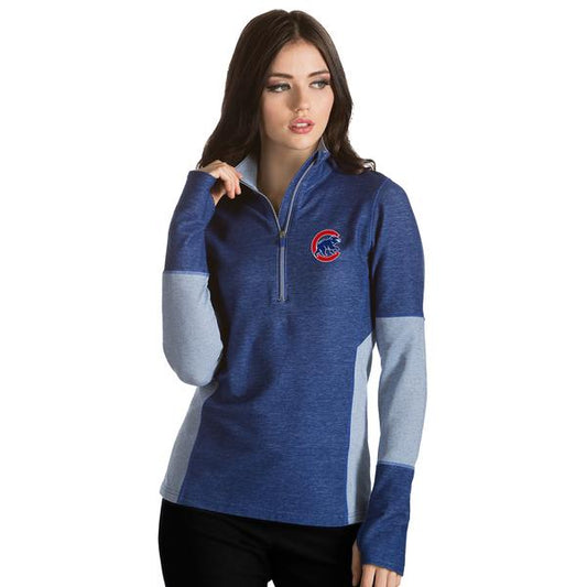 Women's Chicago Cubs Pro 1/4 Zip By Antigua