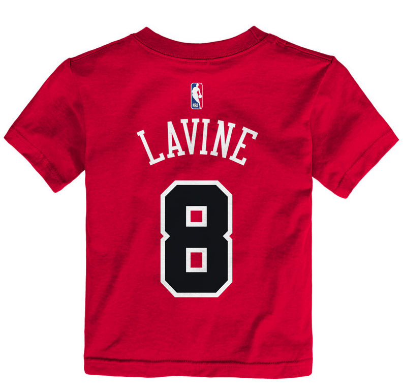 Toddler Zach Lavine Chicago Bulls Name And Number Tee By Outerstuff - Pro Jersey Sports