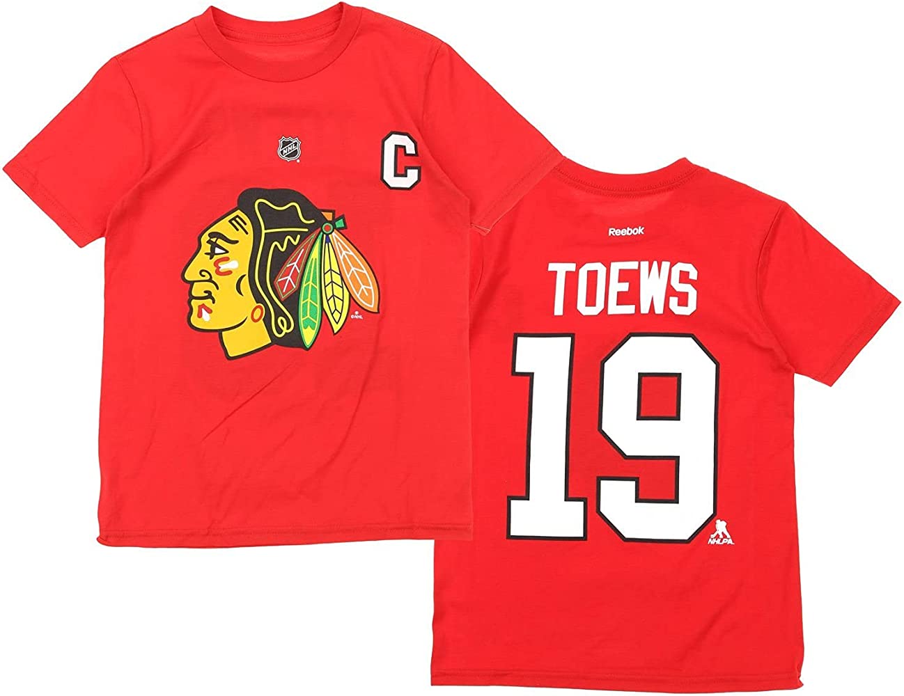 Youth Jonathan Toews Chicago Blackhawks Red NHL Red T-Shirt - Pro Jersey Sports