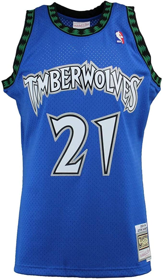 Men's Minnesota Timberwolves Kevin Garnett Mitchell & Ness Blue 2003-04 Hardwood Classics Swingman Player Jersey - Pro Jersey Sports