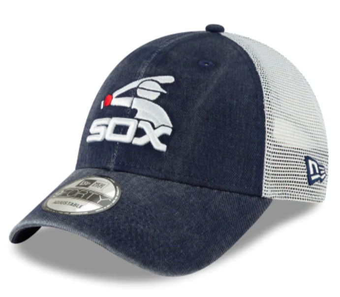 Chicago White Sox Cooperstown Collection Batterman New Era Trucker 9FORTY Adjustable Snapback Hat - Pro Jersey Sports