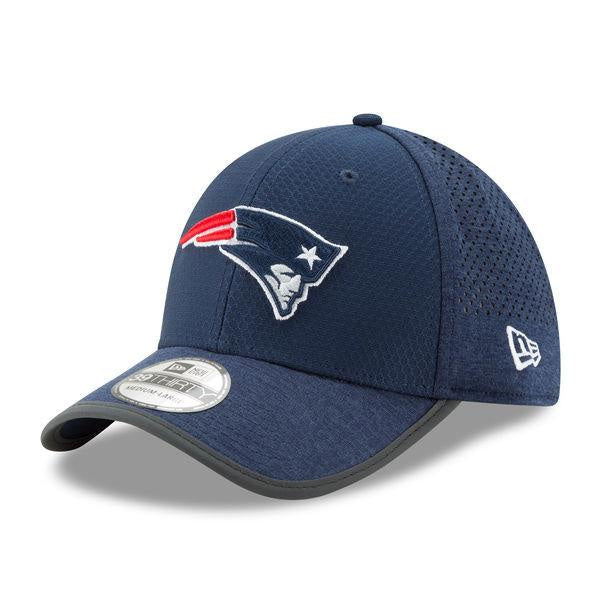 Men's New England Patriots New Era Navy 2017 Training Camp Official 39THIRTY Flex Hat - Pro Jersey Sports