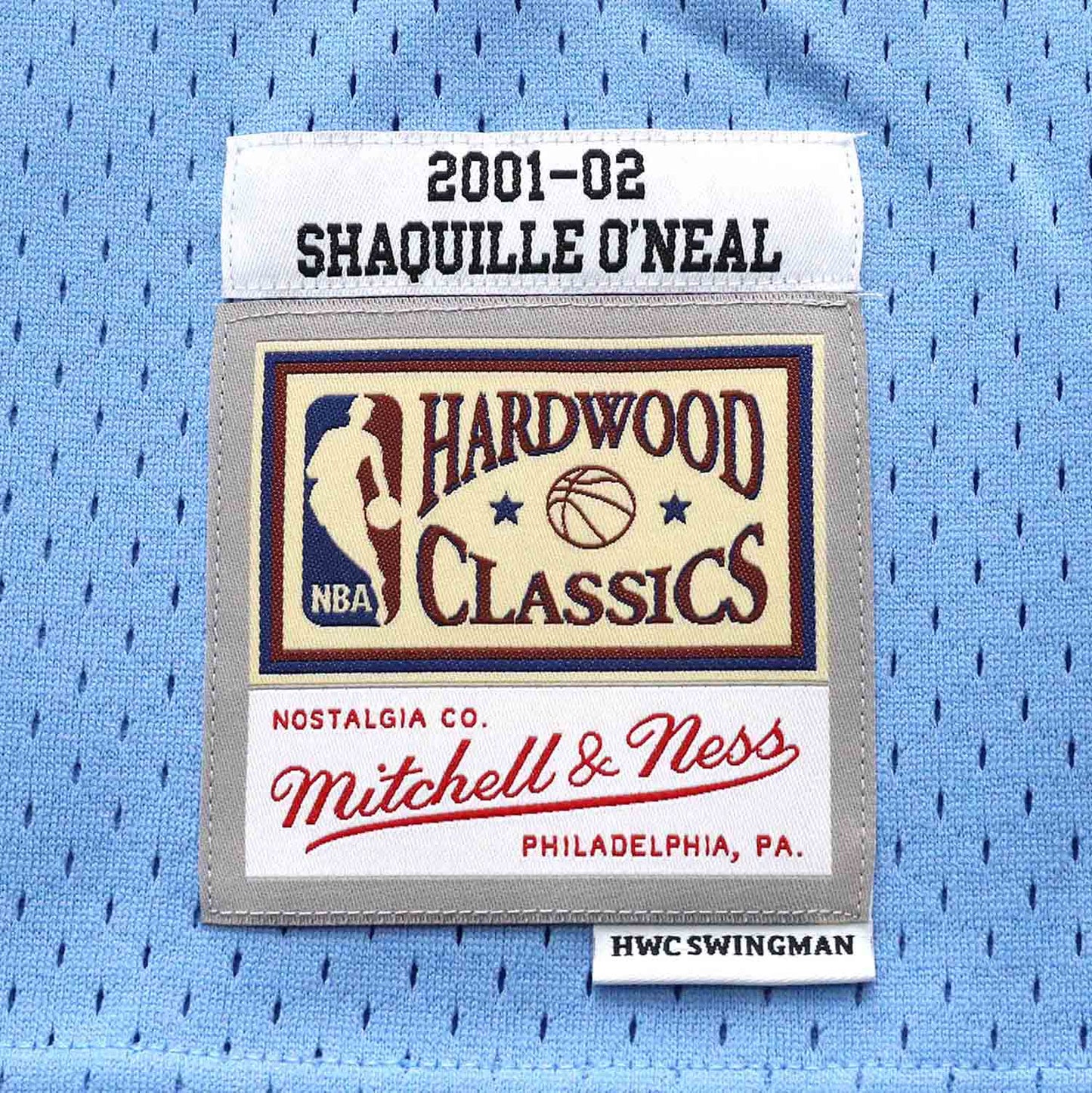 Men's Shaquille O'Neal Los Angeles Lakers Mitchell & Ness 2001-02 Hardwood Classics Swingman Jersey - Powder Blue - Pro Jersey Sports