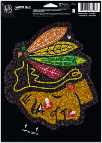 Chicago Blackhawks 5X7 Shimmer Decal - Pro Jersey Sports