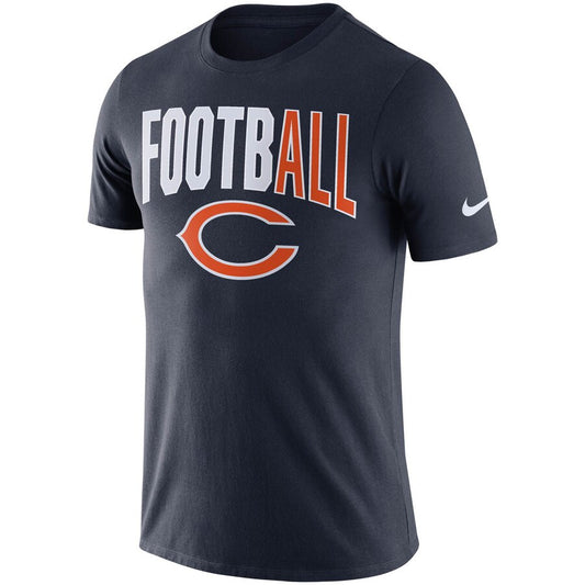 Chicago Bears Nike Sideline All Football Performance T-Shirt – Navy