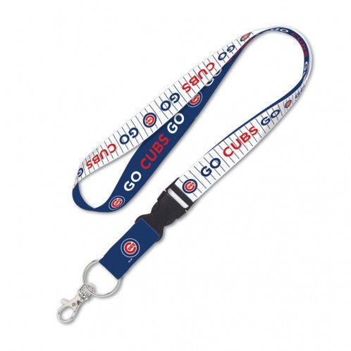 Chicago Cubs "Go Cubs Go" Slogan 1" Lanyard With Detachable Buckle - Pro Jersey Sports