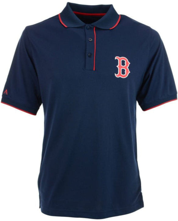Men's MLB Boston Red Sox Navy Elite Polo Shirt By Antigua - Pro Jersey Sports